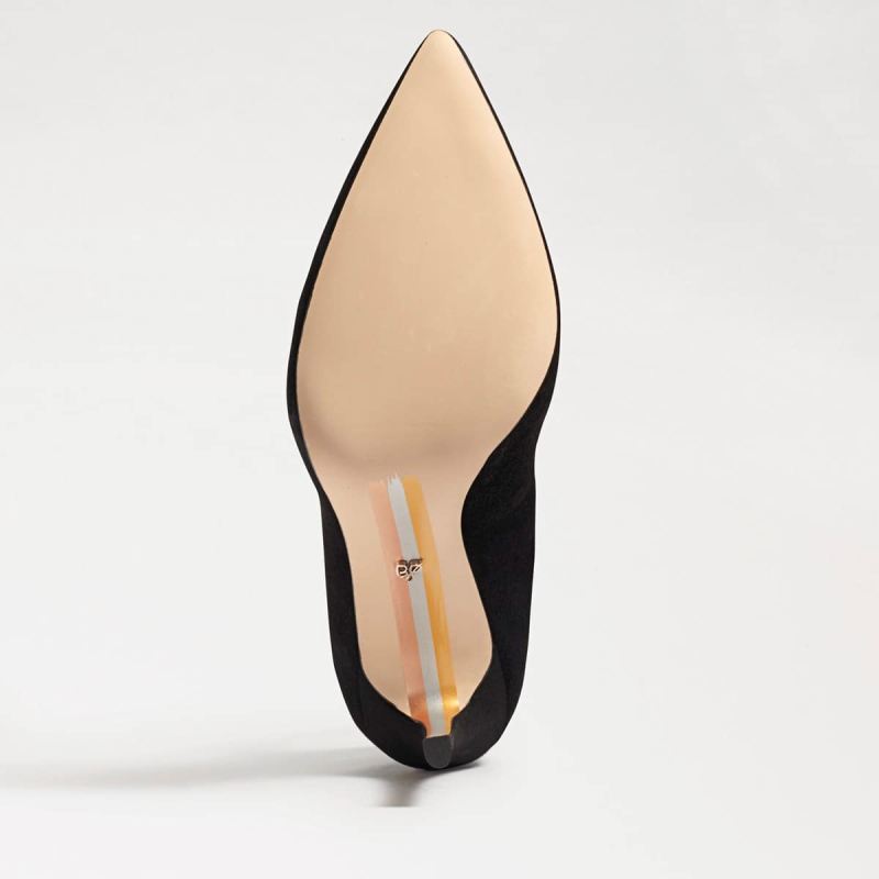 Sam Edelman Hazel Pointed Toe Heel-Black Suede