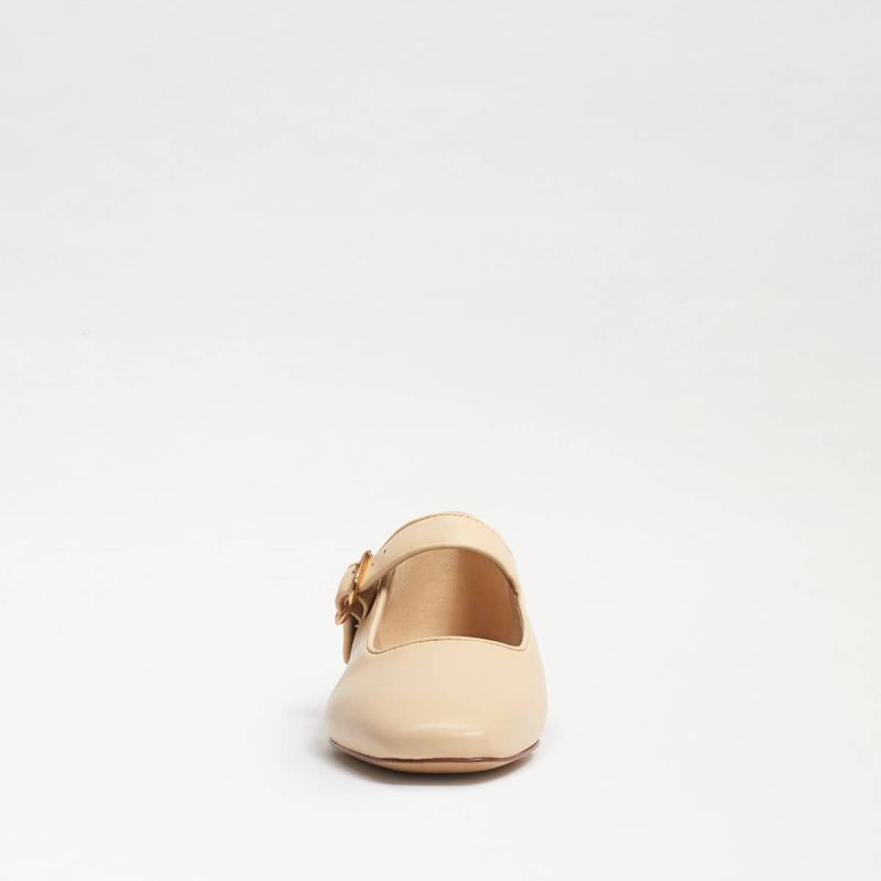 Sam Edelman Michaela Mary Jane Flat-Eggshell Leather