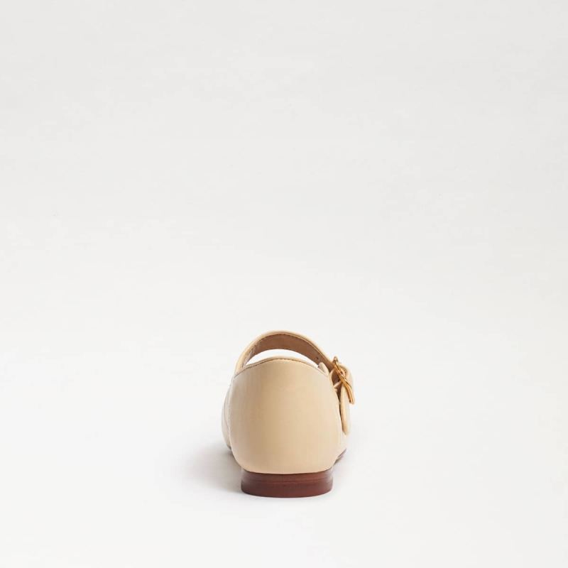Sam Edelman Michaela Mary Jane Flat-Eggshell Leather