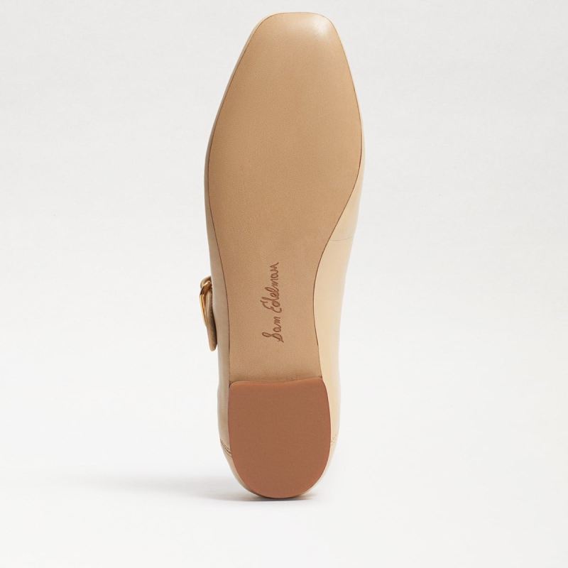 Sam Edelman Michaela Mary Jane Flat-Eggshell Leather