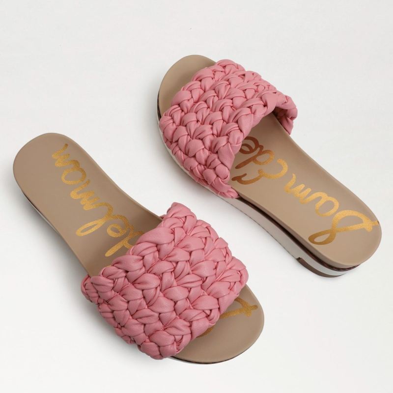 Sam Edelman Ainslie Braided Slide Sandal-Cactus Flower Pink