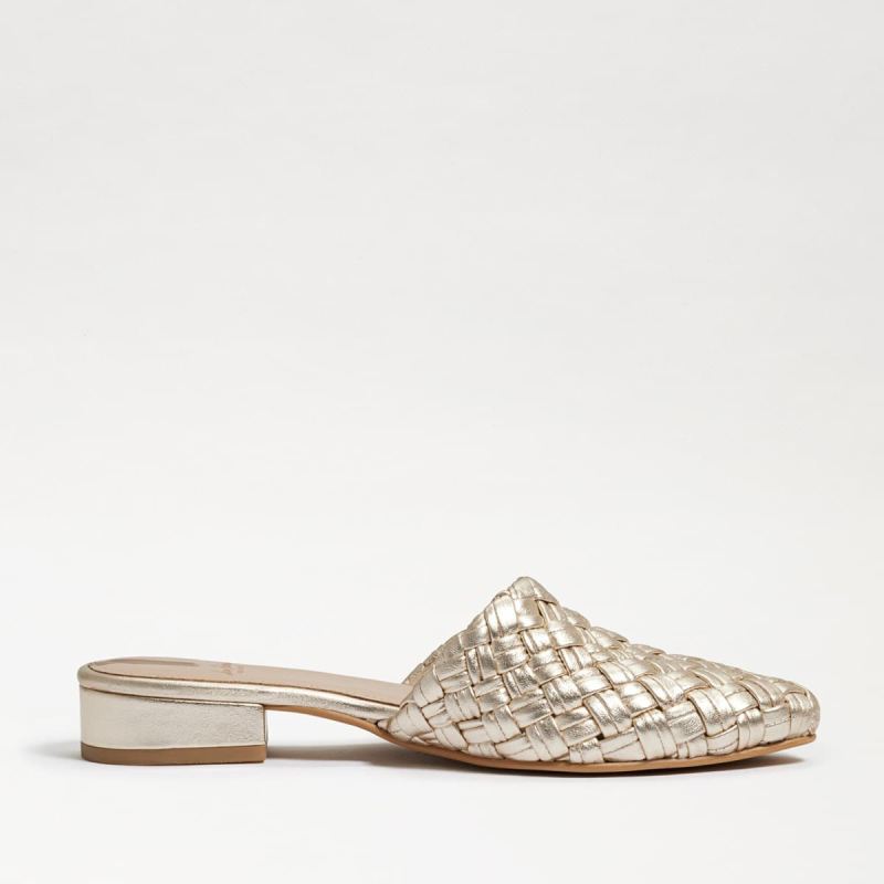 Sam Edelman Page Mule-Molten Gold Leather