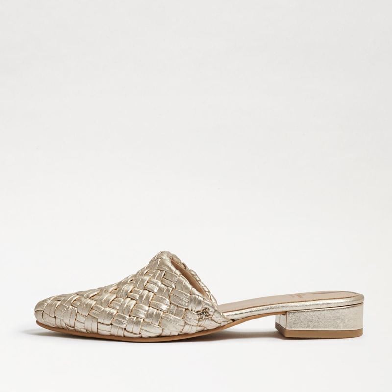 Sam Edelman Page Mule-Molten Gold Leather