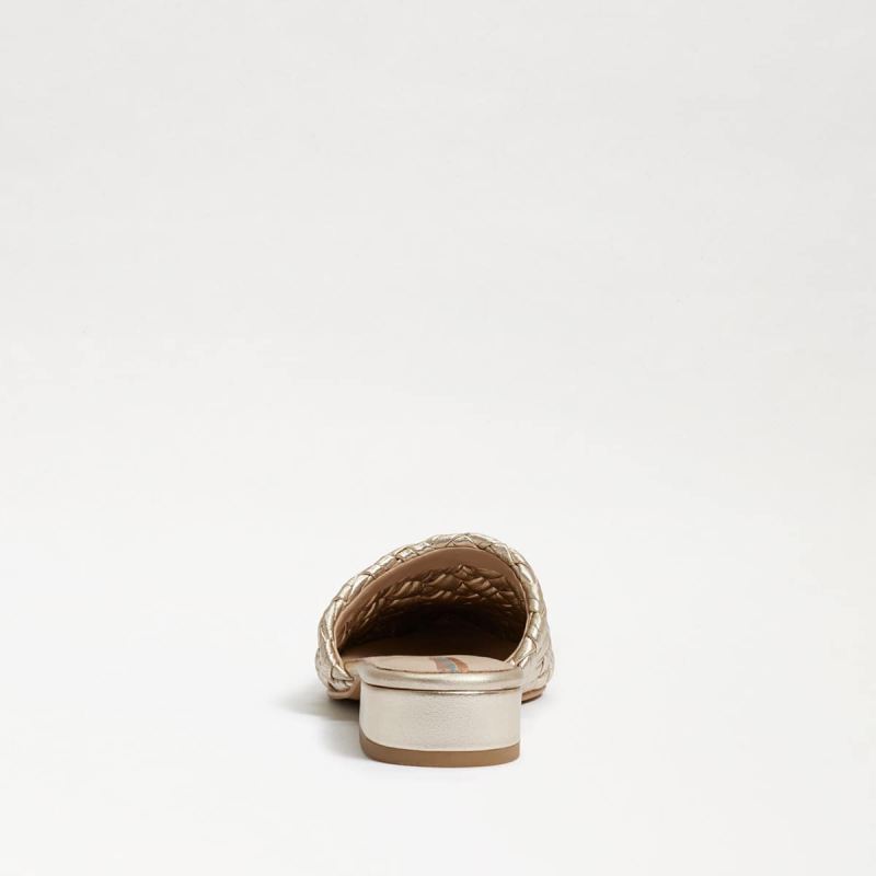 Sam Edelman Page Mule-Molten Gold Leather