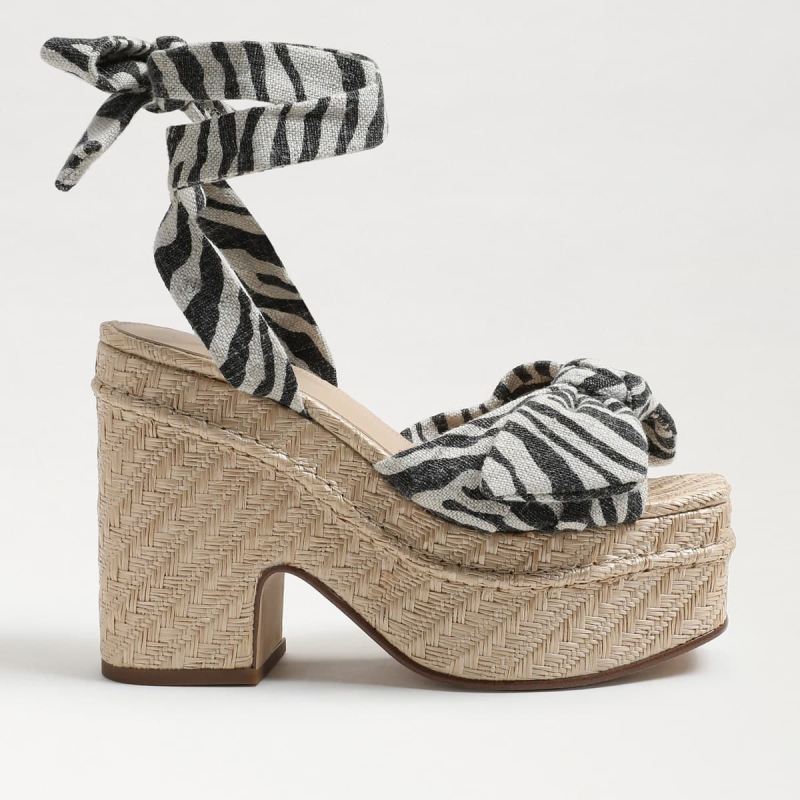 Sam Edelman Tula Platform Sandal-Black Natural