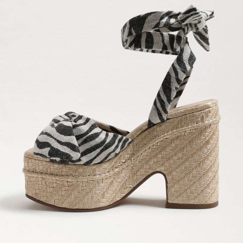 Sam Edelman Tula Platform Sandal-Black Natural