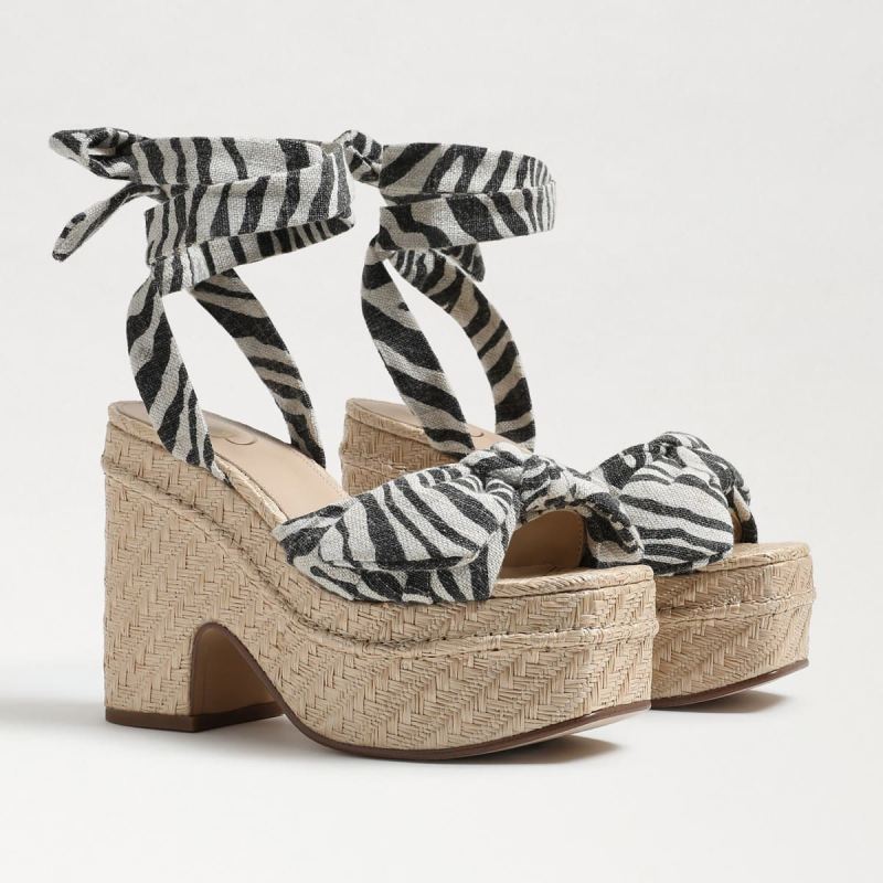 Sam Edelman Tula Platform Sandal-Black Natural