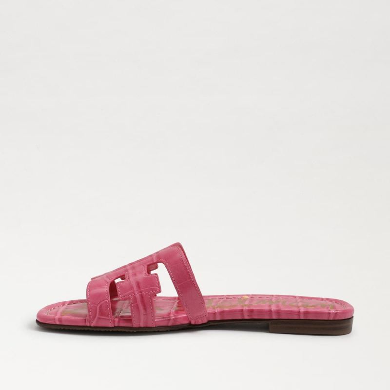 Sam Edelman Bay Slide Sandal-Carmine Rose Croc