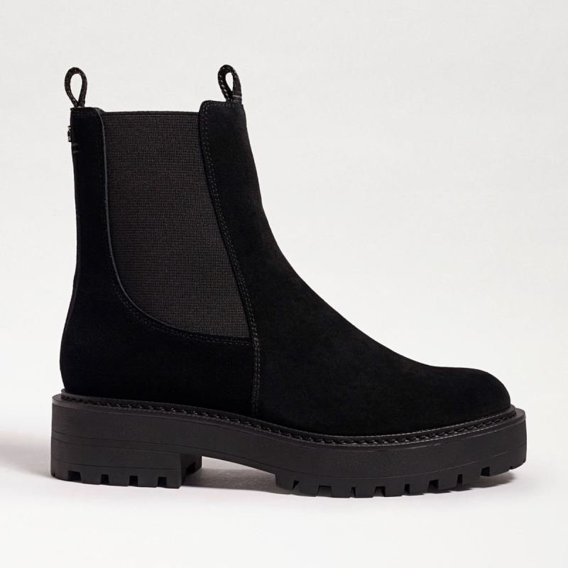 Sam Edelman Laguna Chelsea Boot-Black Suede