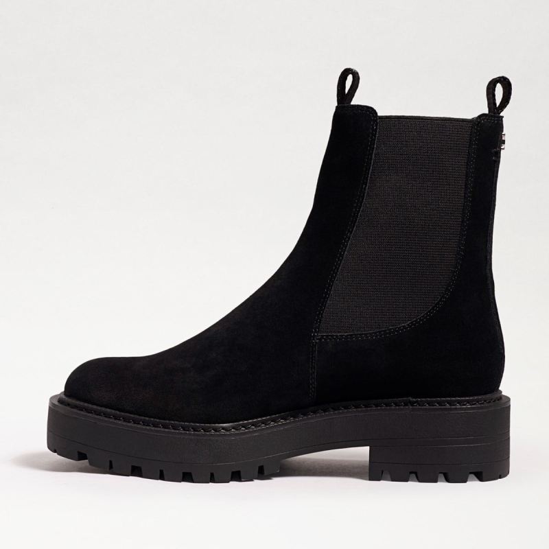 Sam Edelman Laguna Chelsea Boot-Black Suede