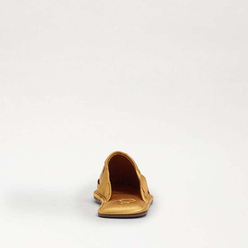 Sam Edelman Rhys Woven Satin Slipper-Golden Yellow