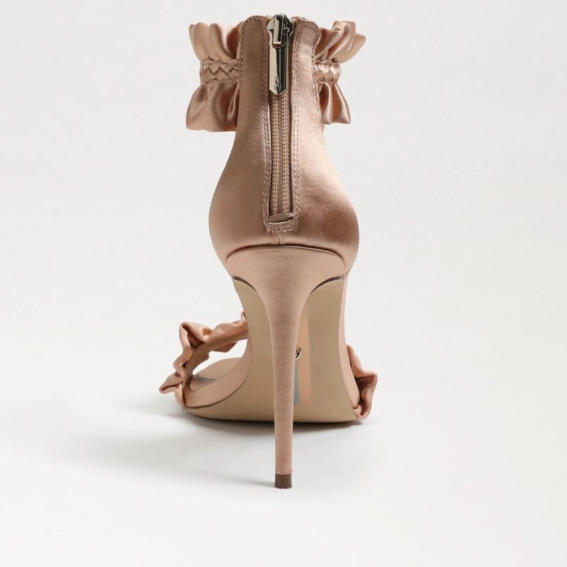 Sam Edelman Sawyer Ankle Strap Sandal-Rosa Blush Satin