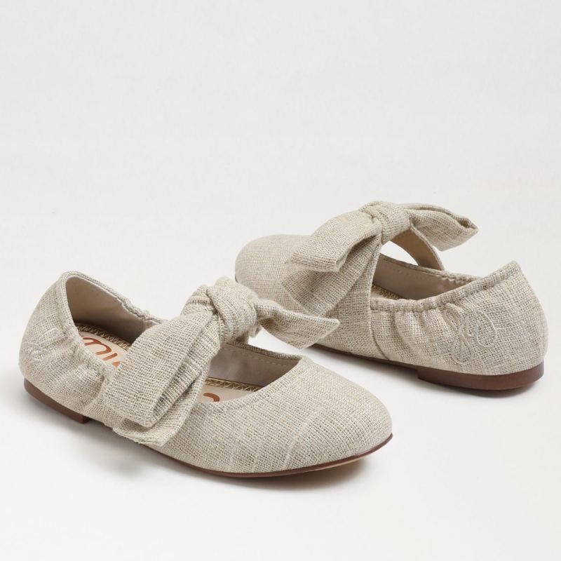 Sam Edelman Felicity Kids Ballet Flat-Natural Weave