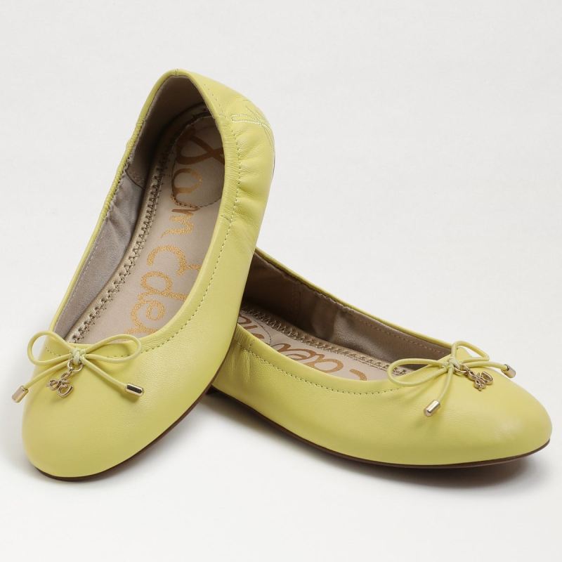 Sam Edelman Felicia Kids Ballet Flat-Butter Yellow Leather