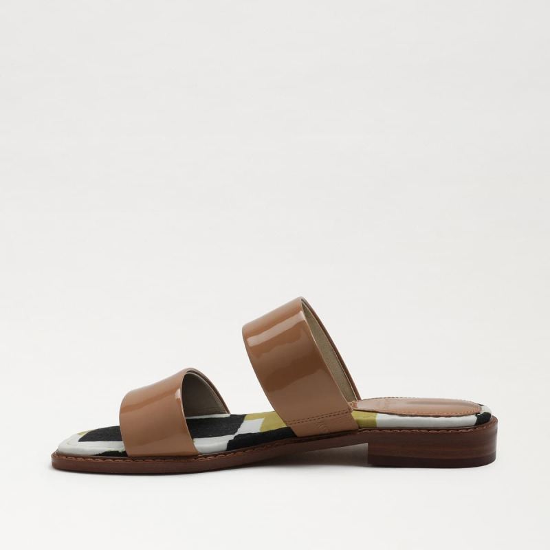 Sam Edelman Haydee Stitch Slide Sandal-Blush Multi Patent