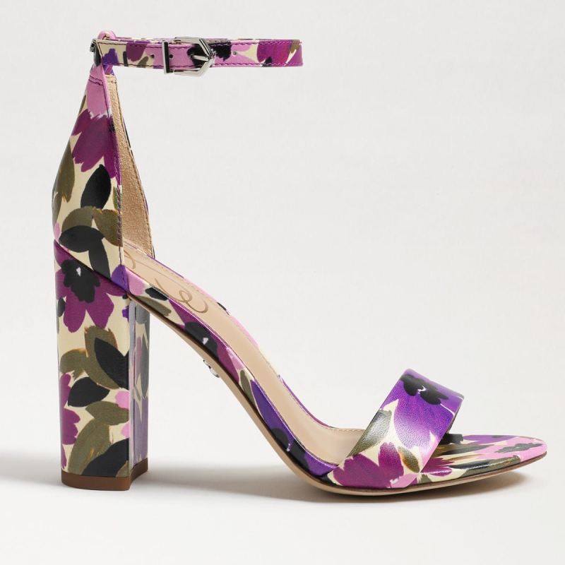 Sam Edelman Yaro Block Heel Sandal-Ultra Violet Leather