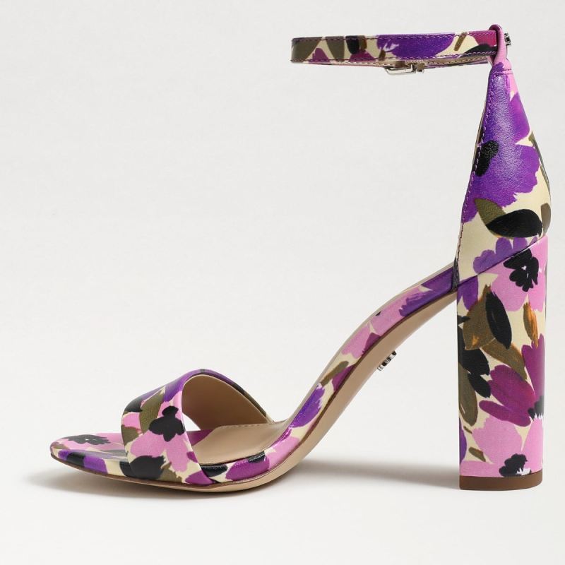 Sam Edelman Yaro Block Heel Sandal-Ultra Violet Leather