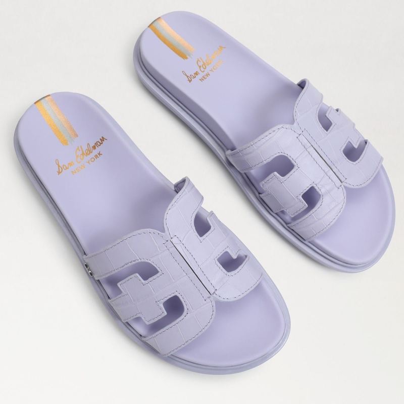 Sam Edelman Valeri Slide Sandal-Misty Lilac Croc
