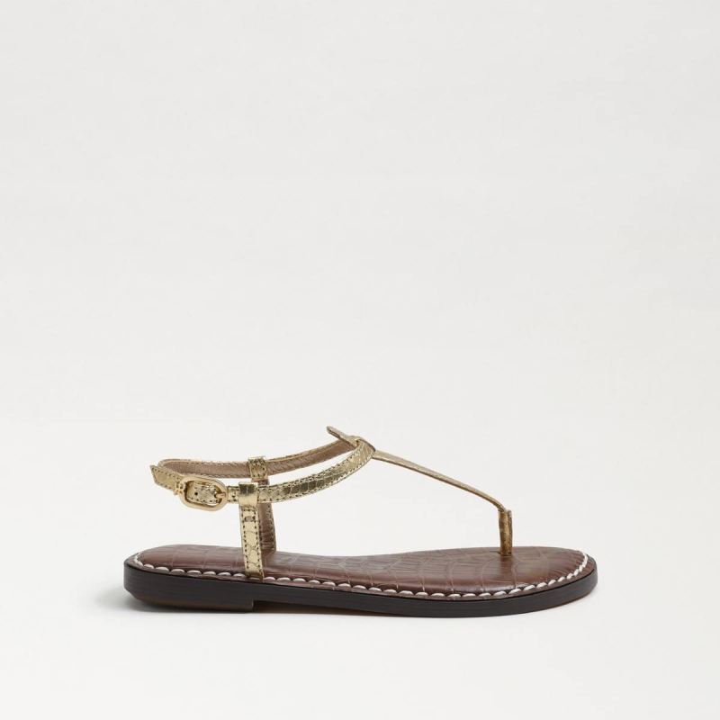 Sam Edelman Gigi Kids Thong Sandal-Gold Boa Metallic