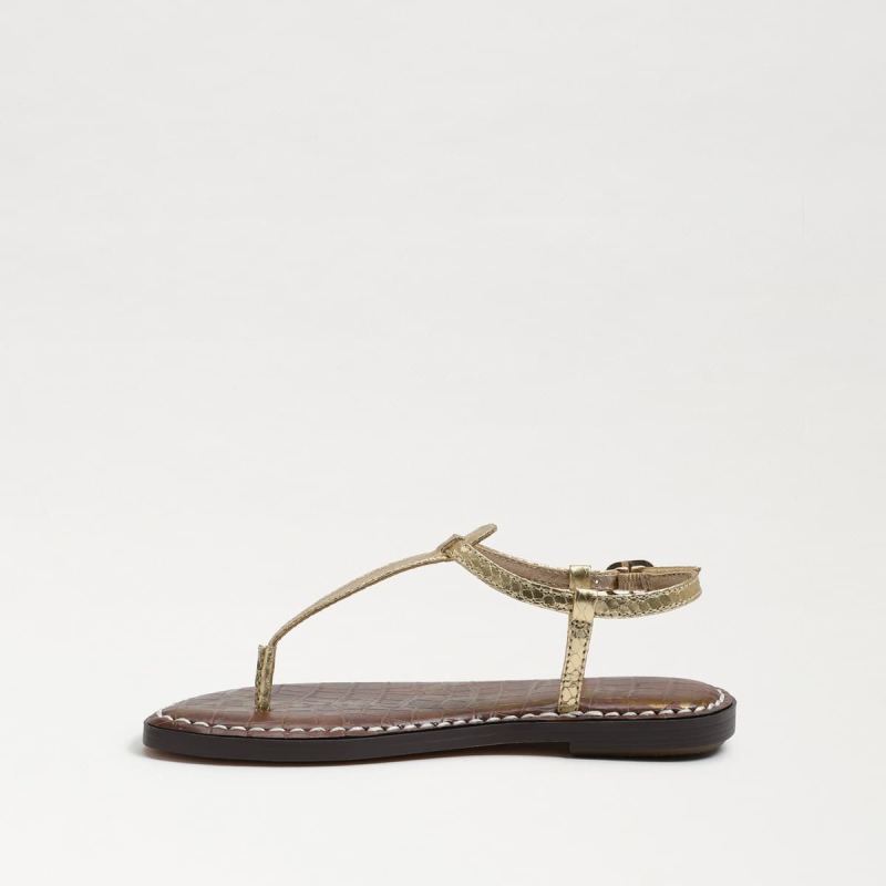 Sam Edelman Gigi Kids Thong Sandal-Gold Boa Metallic