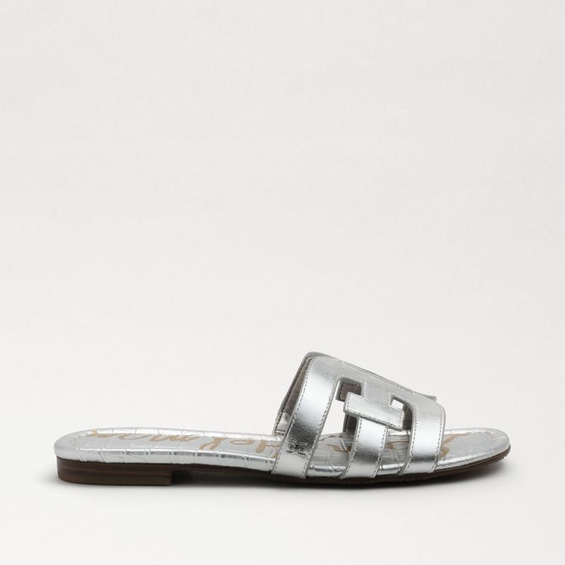 Sam Edelman Bay Slide Sandal-Soft Silver Leather