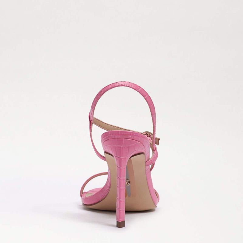 Sam Edelman Doran Strappy Heeled Sandal-Pink Confetti Croco