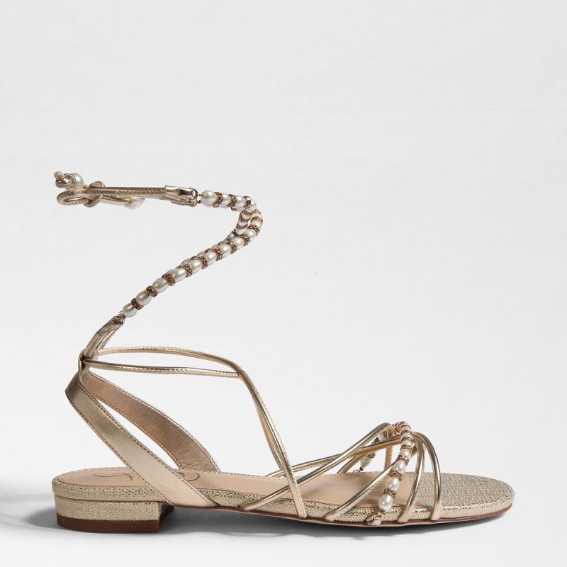 Sam Edelman Tatianna Sandal-Gold Leaf Leather