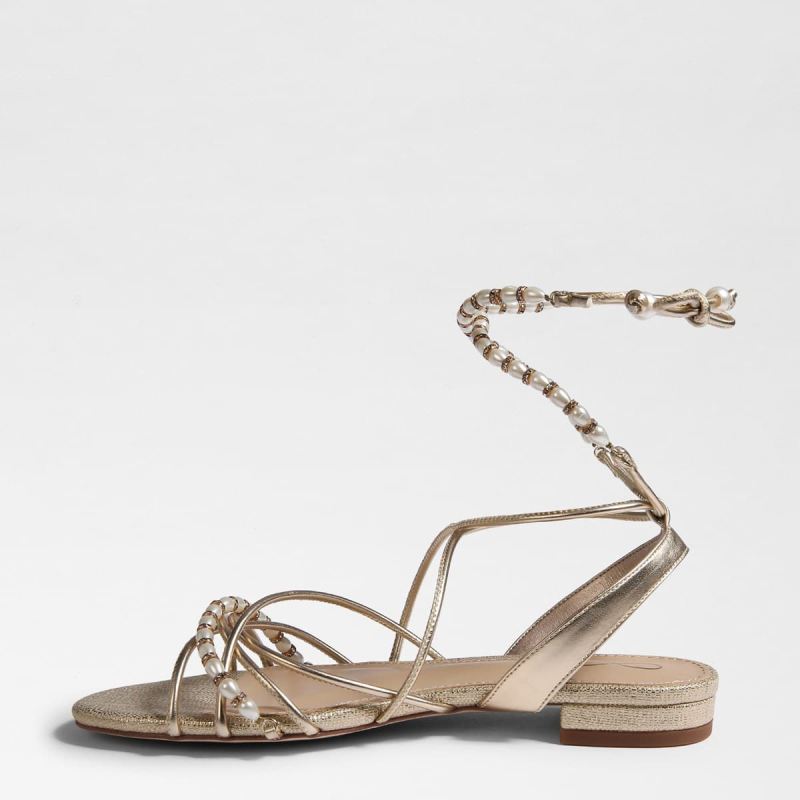 Sam Edelman Tatianna Sandal-Gold Leaf Leather