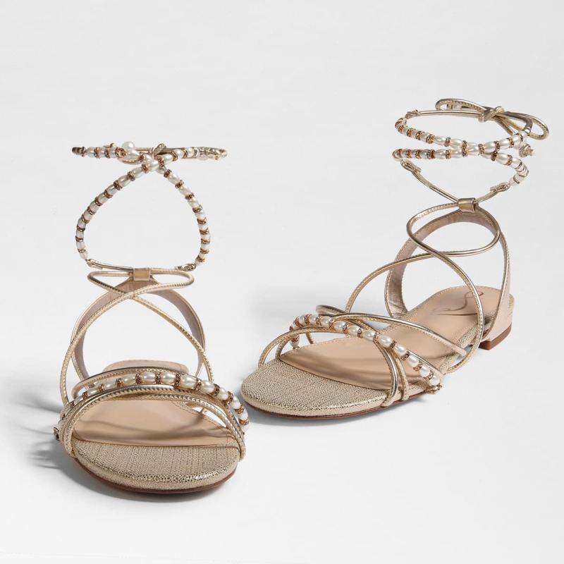 Sam Edelman Tatianna Sandal-Gold Leaf Leather