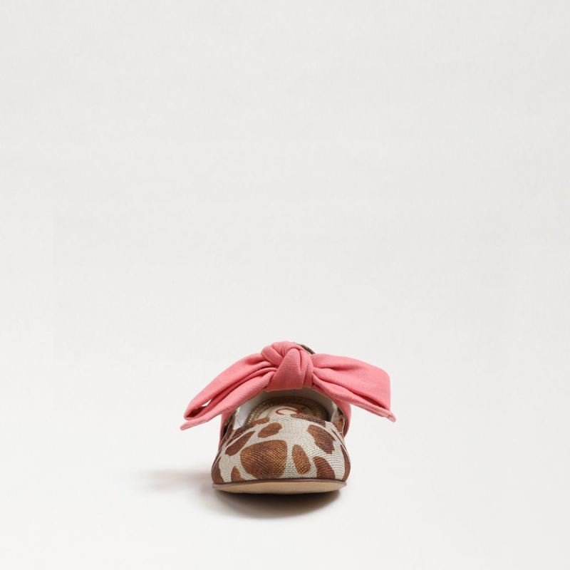 Sam Edelman Felicity Kids Ballet Flat-Ivory/Tan Giraffe