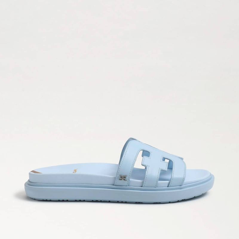 Sam Edelman Valeri Slide Sandal-Riviera Blue Leather