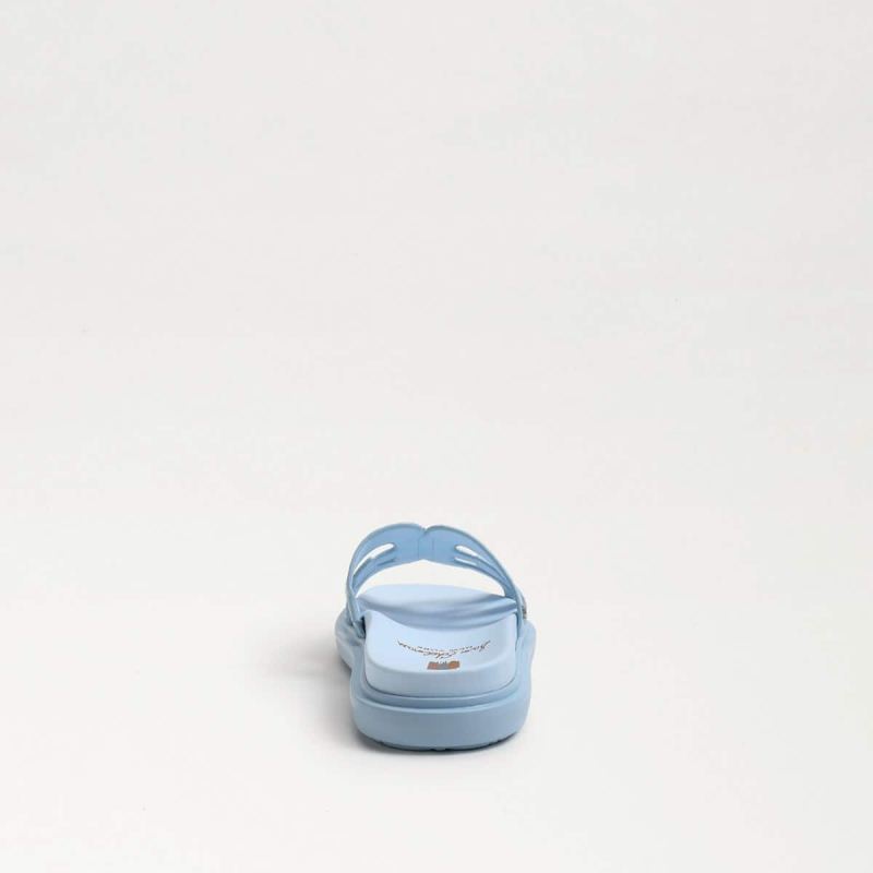 Sam Edelman Valeri Slide Sandal-Riviera Blue Leather