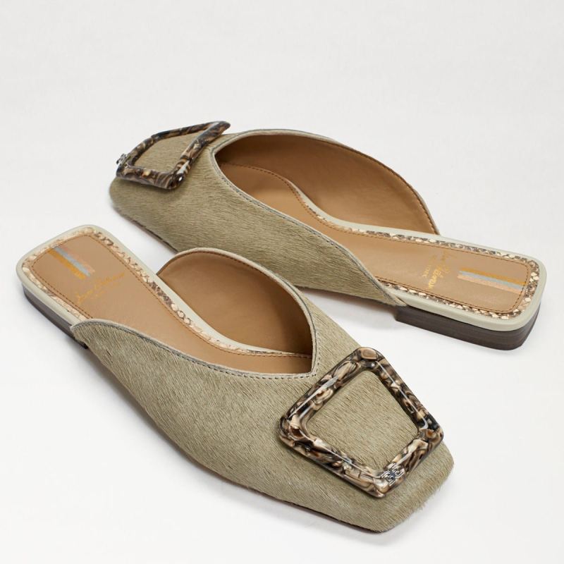 Sam Edelman Lavina Buckle Mule-Dark Sage Brahma