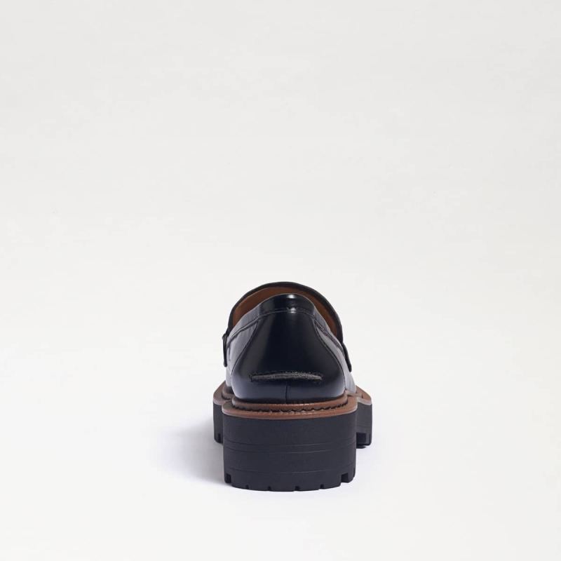 Sam Edelman Laurs Lug Sole Loafer-Black Box Leather