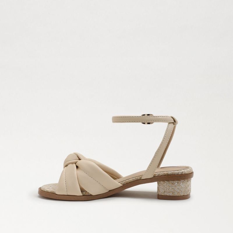 Sam Edelman Ingrid Kids Block Heel Sandal-Modern Ivory Leather