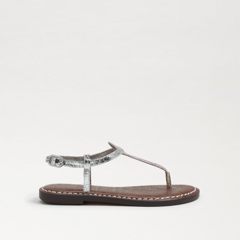Sam Edelman Gigi Kids Thong Sandal-Lilac/Silver Glitter