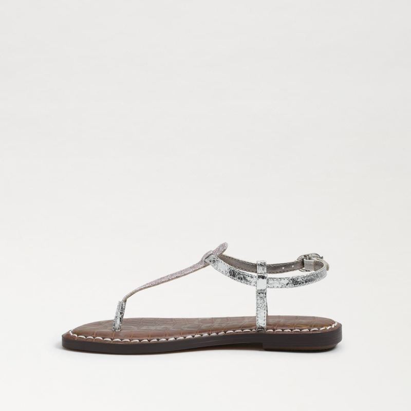 Sam Edelman Gigi Kids Thong Sandal-Lilac/Silver Glitter