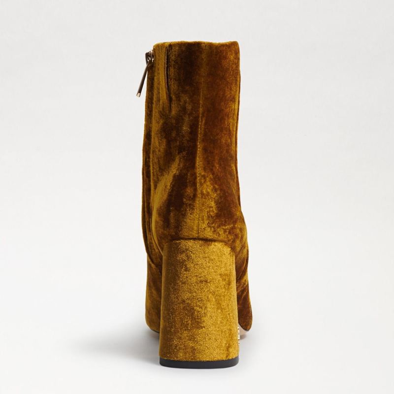 Sam Edelman Codie Ankle Bootie-Rust Velvet