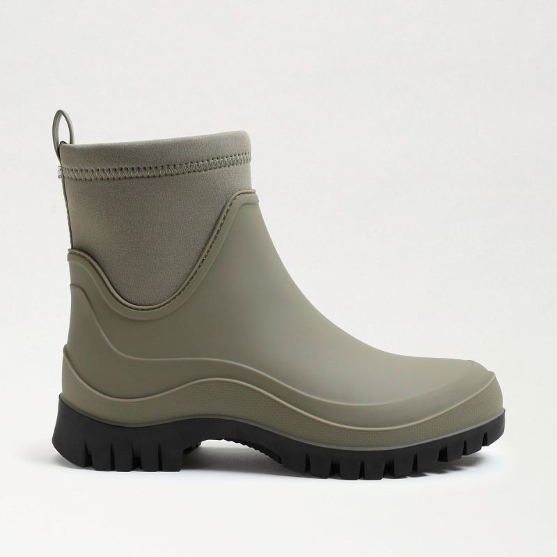 Sam Edelman Louisa Rubber Rain Boot-Fern Green/Black ...