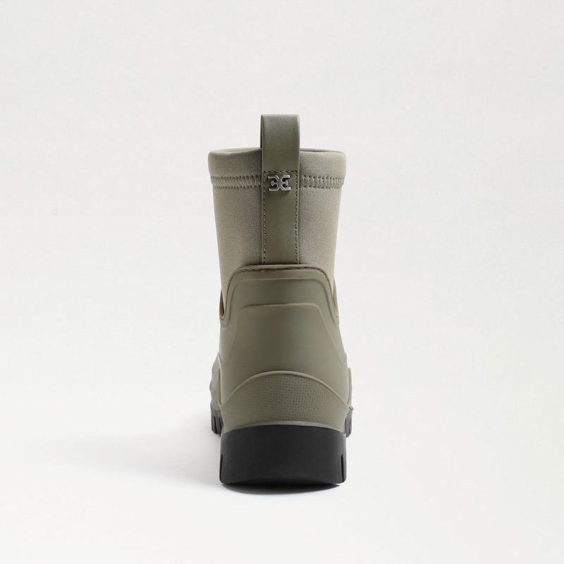 Sam Edelman Louisa Rubber Rain Boot-Fern Green/Black