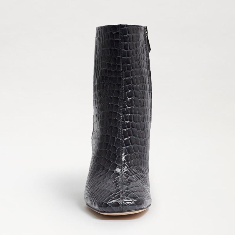 Sam Edelman Codie Ankle Bootie-Graphite Blue Croc