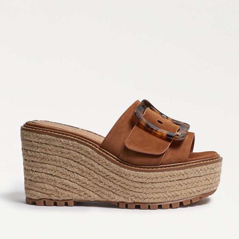 Sam Edelman Livi Espadrille Wedge Sandal-Luggage