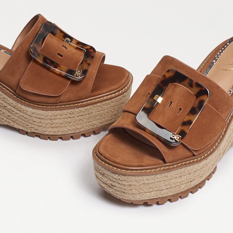 Sam Edelman Livi Espadrille Wedge Sandal-Luggage
