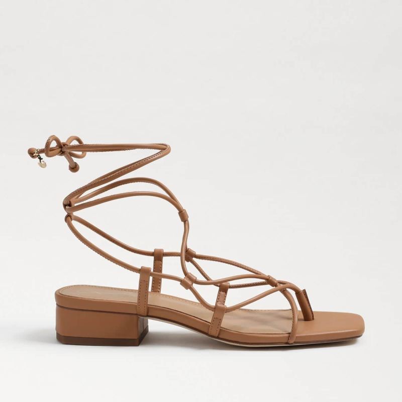 Sam Edelman Daffy Sandal-Light Cuoio Brown Leather