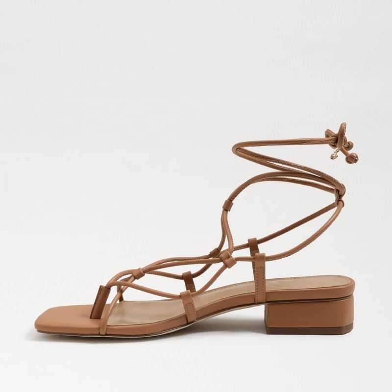 Sam Edelman Daffy Sandal-Light Cuoio Brown Leather