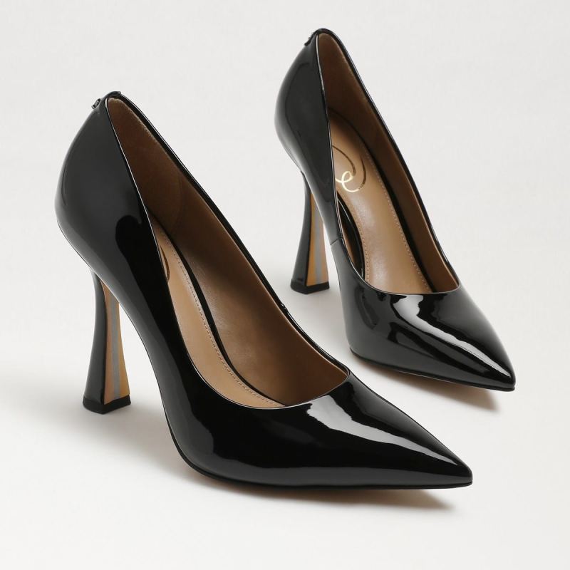 Sam Edelman Antonia Pointed Toe Pump-Black Patent