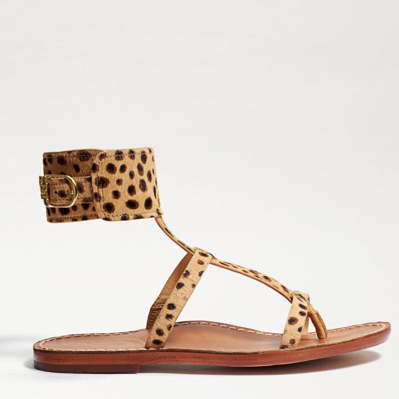 Sam Edelman Mollie Gladiator Sandal-Tan Multi Cheetah