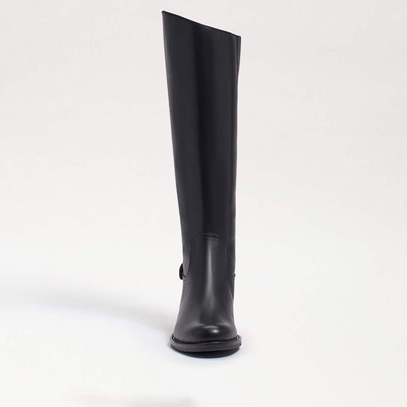 Sam Edelman Mikala Riding Boot-Black Leather