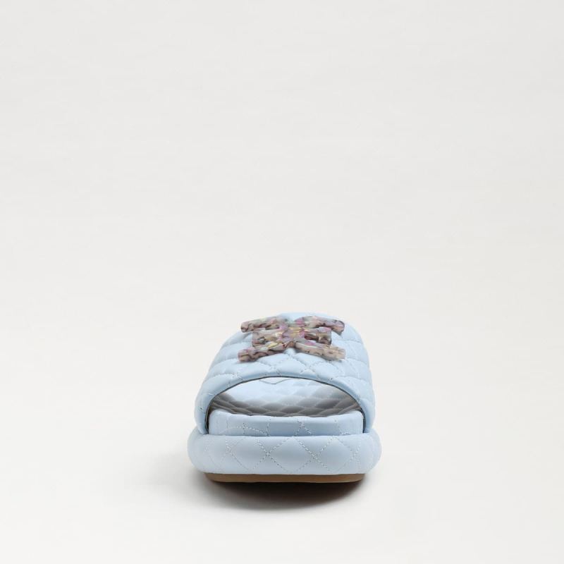 Sam Edelman Karinda Slide Sandal-Riviera Blue Leather