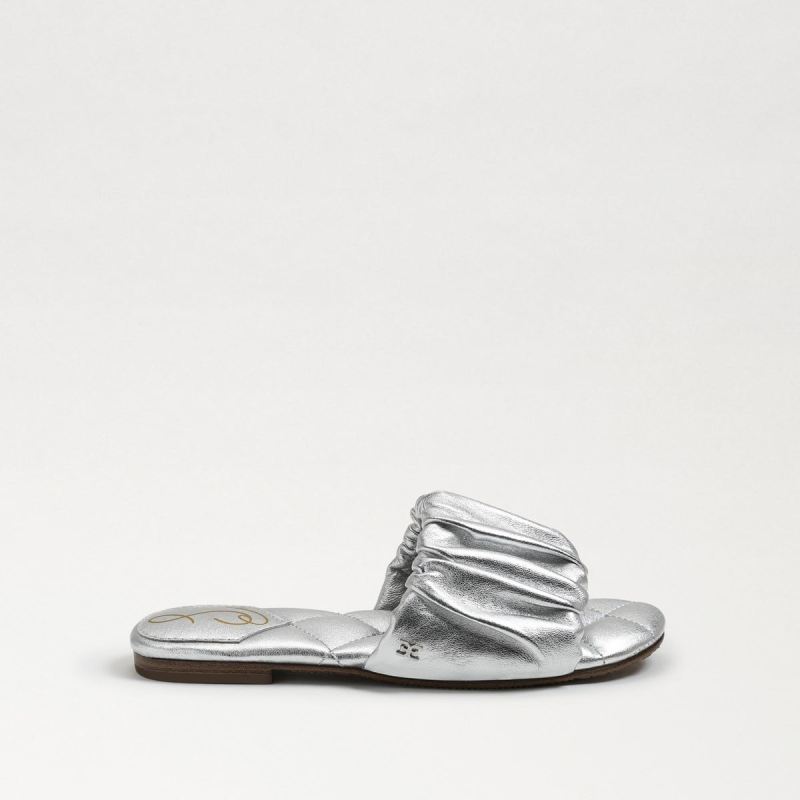 Sam Edelman Briar Kids Slide Sandal-Soft Silver Leather
